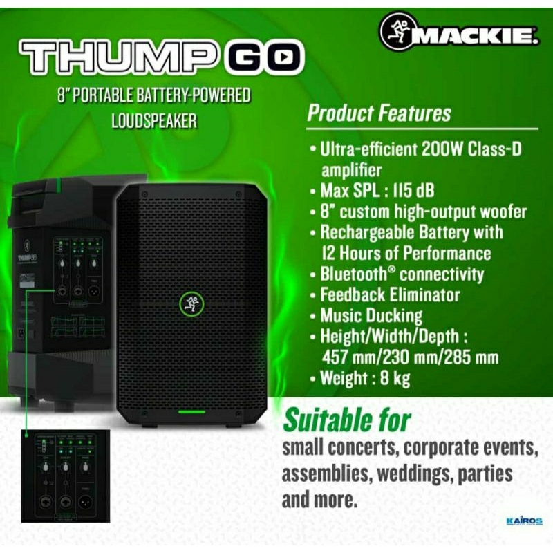 Mackie Thump Go Speaker portable Mackie Thump Go
