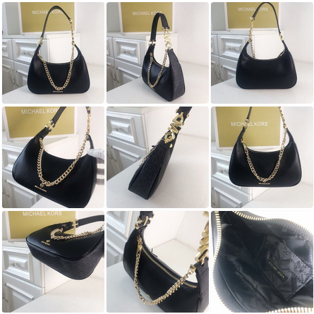 M-K 2206 Wilma Medium Chain Underarm Bag Half Moon Bag Handbag One Shoulder Bag  yxb