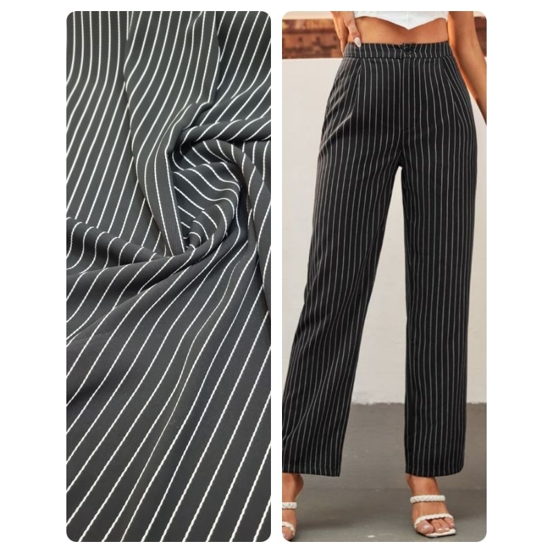 crepe jetblack motif
