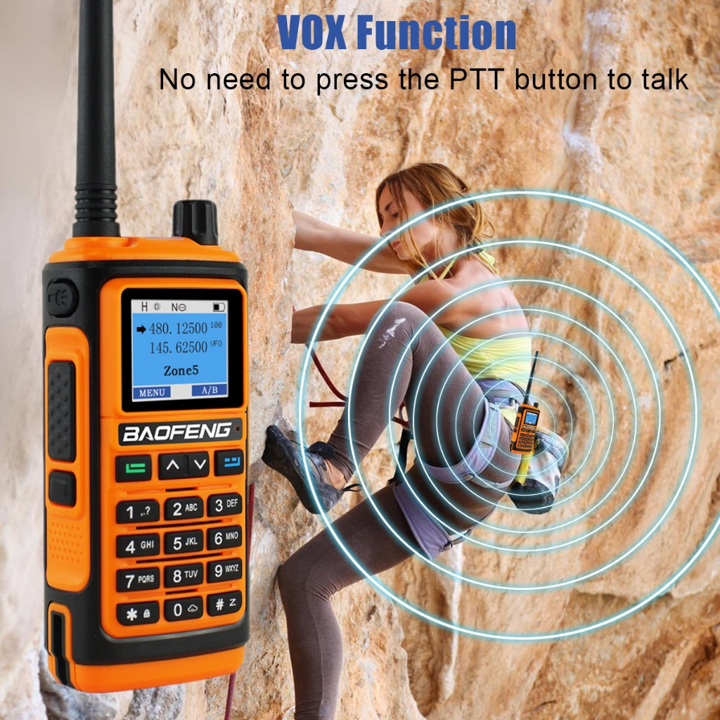 BAOFENG UV-17 - Radio Handy Walkie Talkie Dual Band - 5W Power - Radio Panggil 2 Arah - Versi Terbaru 2023