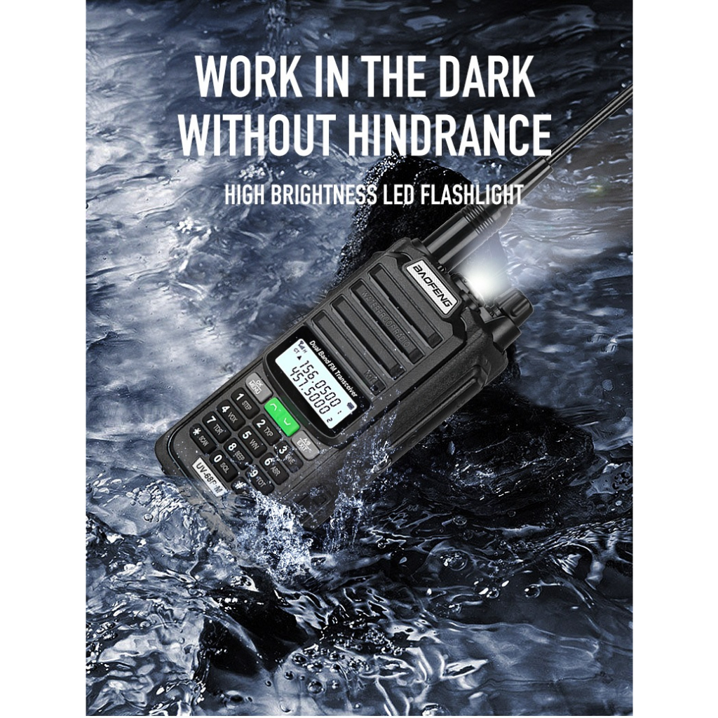 BAOFENG UV-68 Pro Max - Radio Handy Walkie Talkie Dual Band 10W Power - Keluaran Terbaru 2023