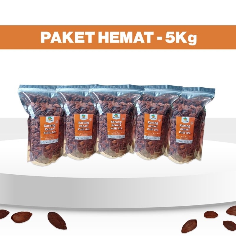 

PAKET HEMAT - Termurah Kacang Kenari Kulit Ari Mentah 5 Kg