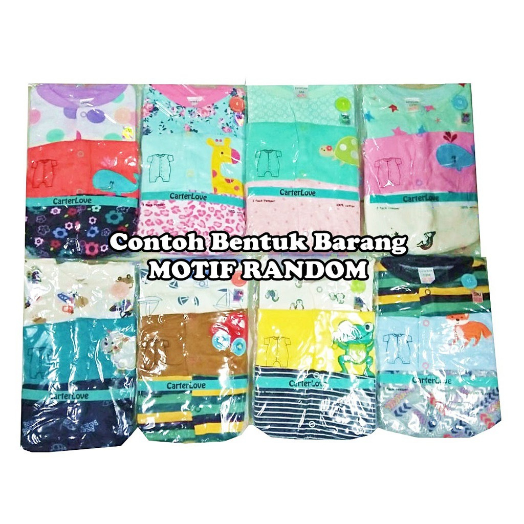 Romper Bayi isi 3 Pcs CarterLove / Romper Jumper Bayi 3in1