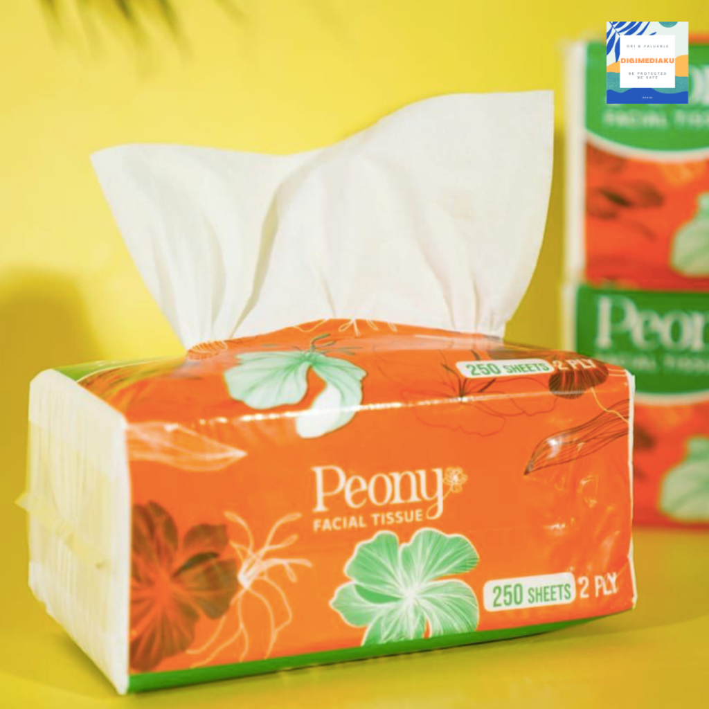 TISSUE PEONY 250Sheets Banded Tissue Halus TISUE PEONY TISSUE FACIAL TISUE FACIAL TISSUE