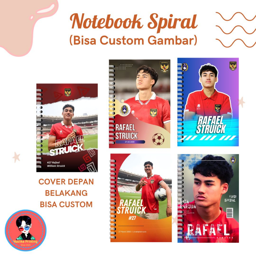 

NOTEBOOK SPIRAL RAFAEL STRUICK - BISA REQUEST GAMBAR