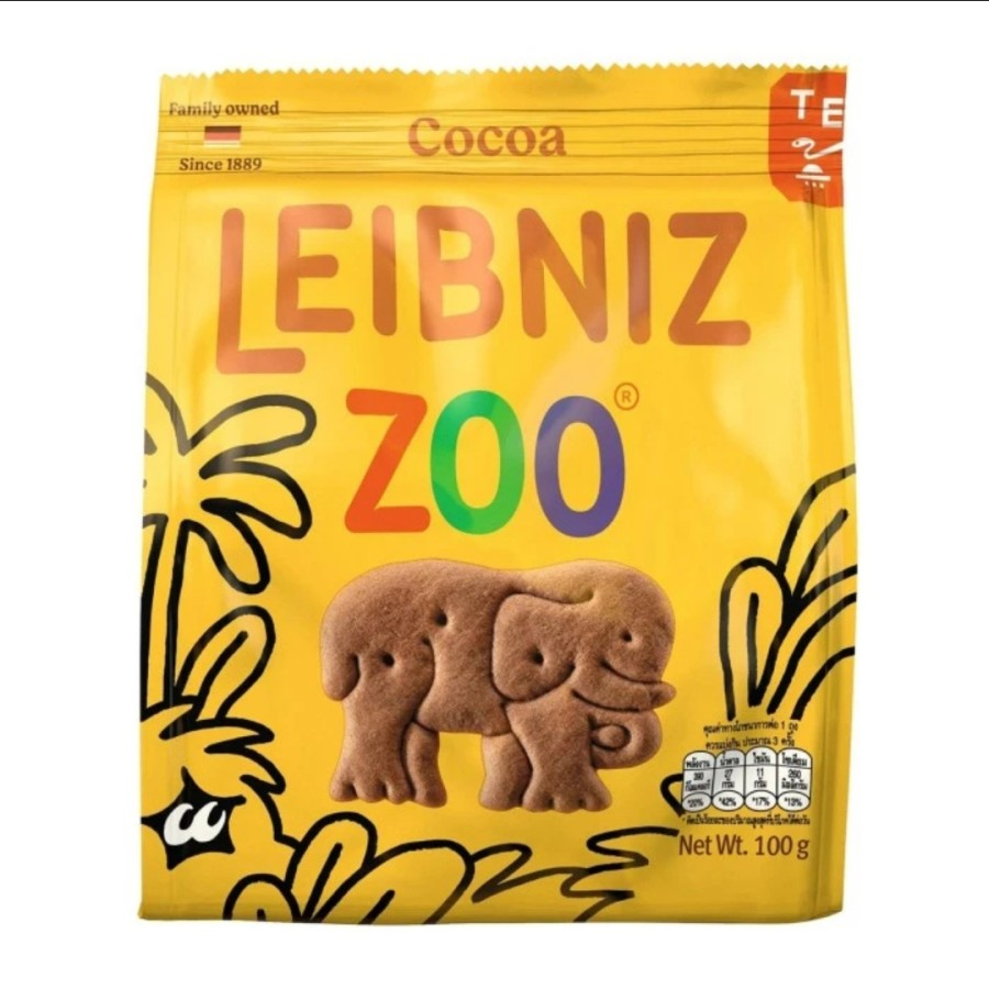 

Leibniz Zoo Biscuits Jungle Cocoa 100gr Biskuit