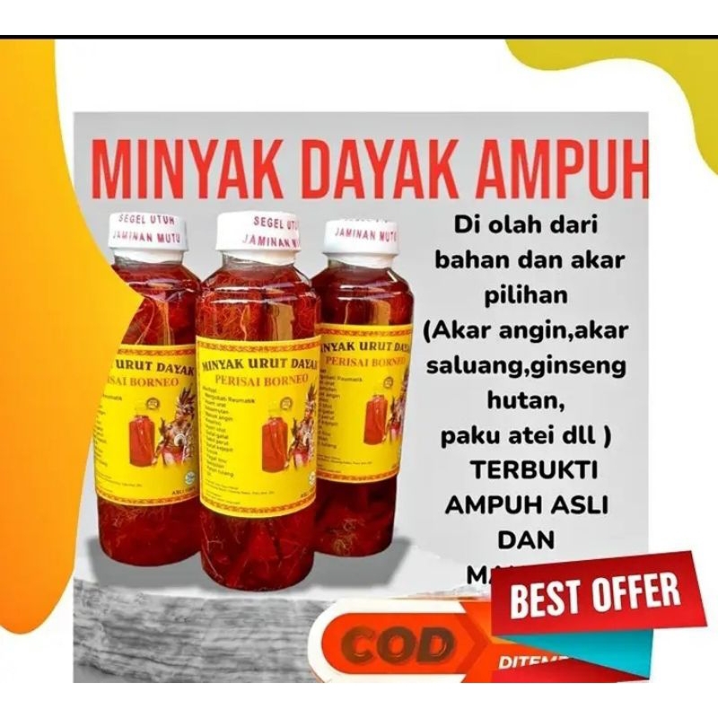 minyak urut dayak/minyak ida dayak khas kalimantan