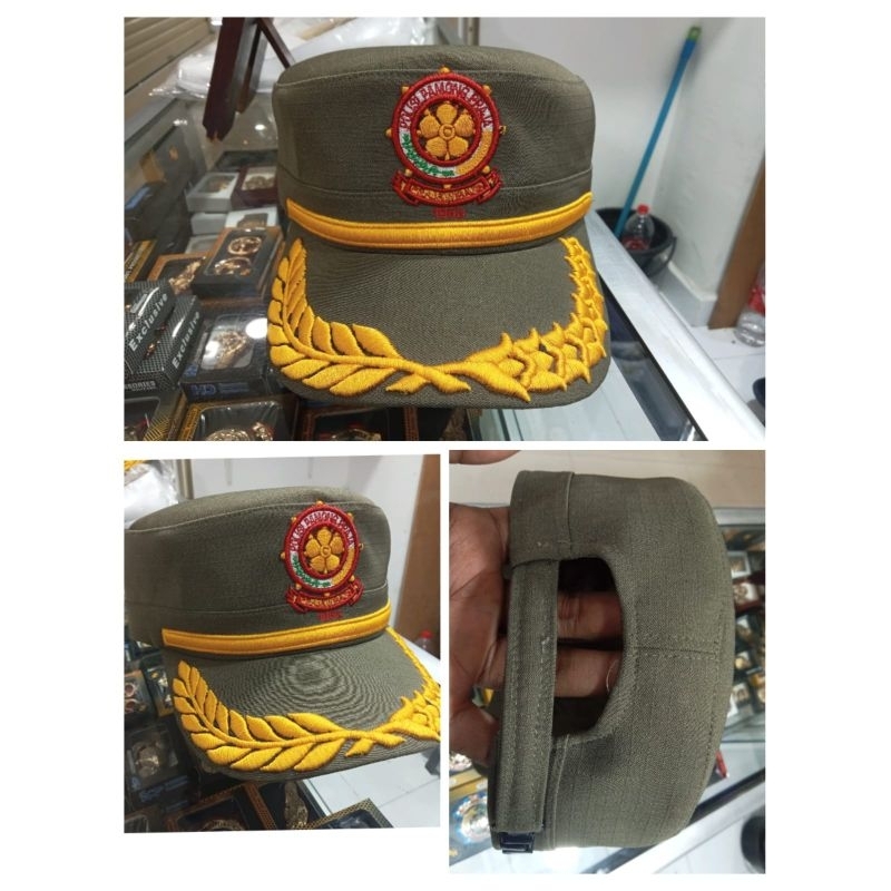 TOPI KOMANDO POL PP SATPOL PP LIS PADI KAPAS 1 KUALITAS PREMIUM