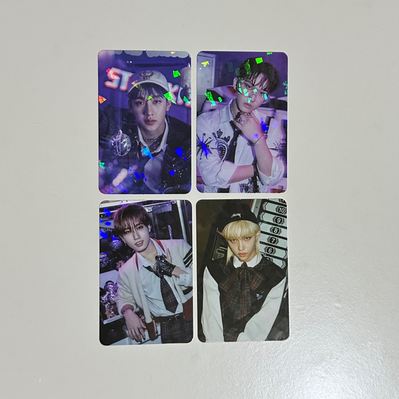 Stray Kids SKZ Christmas Evel CE Photocard PC Glitter Bang Chan, Changbin, Han Jisung, Felix