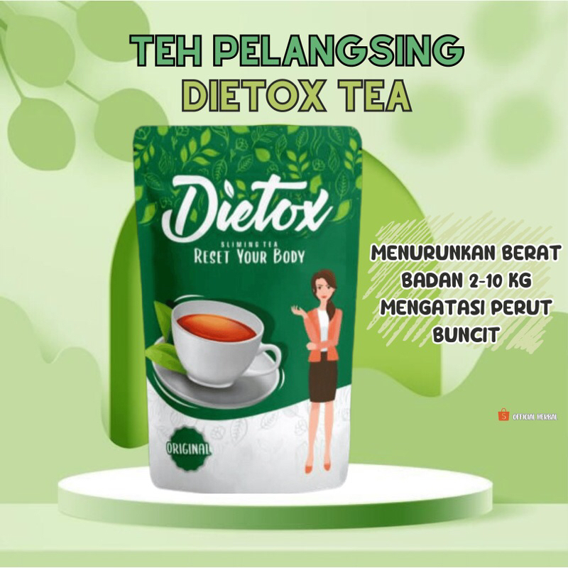Teh Detox Pelangsing Penurun Berat Badan Perut Buncit Cepat Bpom  Obat Diet Bpom Ori Dan Ampuh  Teh 