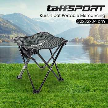 Kursi Lipat Portable Memancing Outdoor Camping 32x32x34 cm