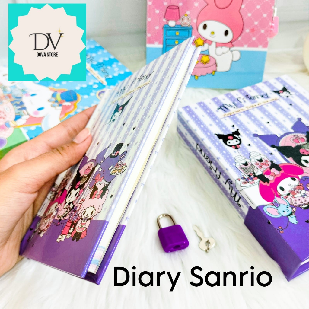 

BUKU GEMBOK SANRIO A6 DIARY NOTEBOOK BUKU LUCU SOUVERNIR TERMURAH