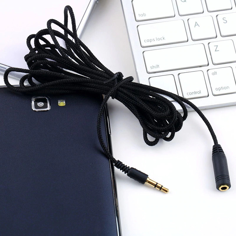 [PROMO] Kabel Audio AUX 3.5 mm Panjang Male to Female / Kabel Aux Audio Splitter 3.5mm Male to Female / Kabel Audio Extension Aux 3.5 mm Male To Female Premium / Kabel Extend Extension Microphone Clip on Mic TRRS AUX 3.5 mm Audio Male to Female