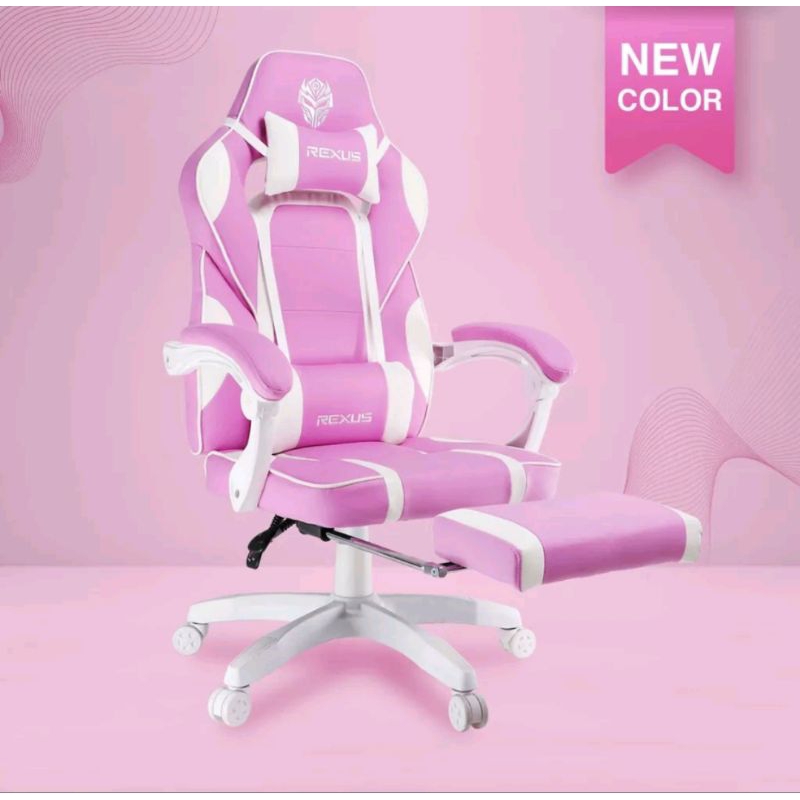 REXUS Gaming Chair Kursi RGC R60 White Pink