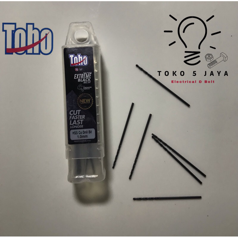 mata bor besi 1mm TOHO / mata bor BESI TOHO COBALT STAINLESS