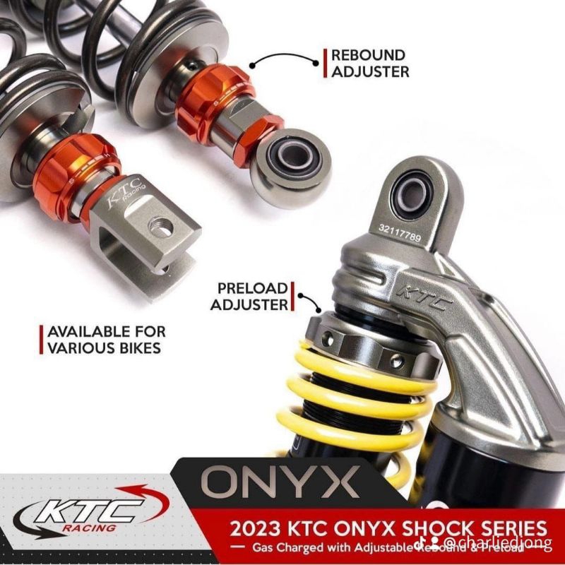 shock ktc racing onix original aerox nmax new nmax old pcx150/160 xmax250 adv150 adv160 nouvo skywave