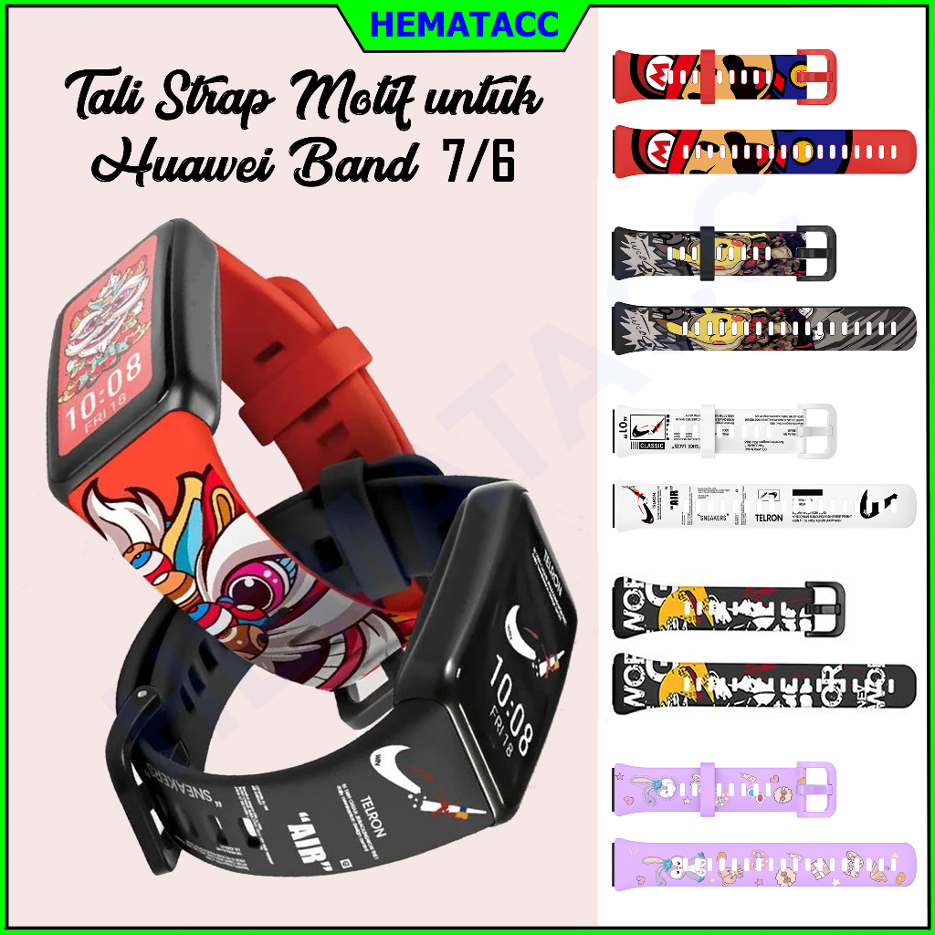 Strap Huawei Band 7 / Band 6 Motif Kartun Army Tali Honor Band 6 Hematacc