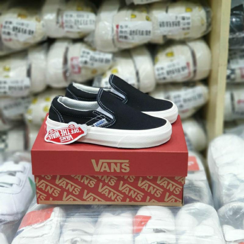 Sepatu Anak Laki Laki Dan Prempuan Vans Slip On Import China BINB Size 21 Sampai 35