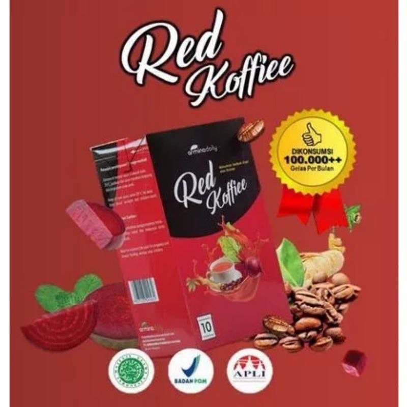 

Kopi Merah Original Red Koffiee Armina Daily 1 box isi 10 sachet