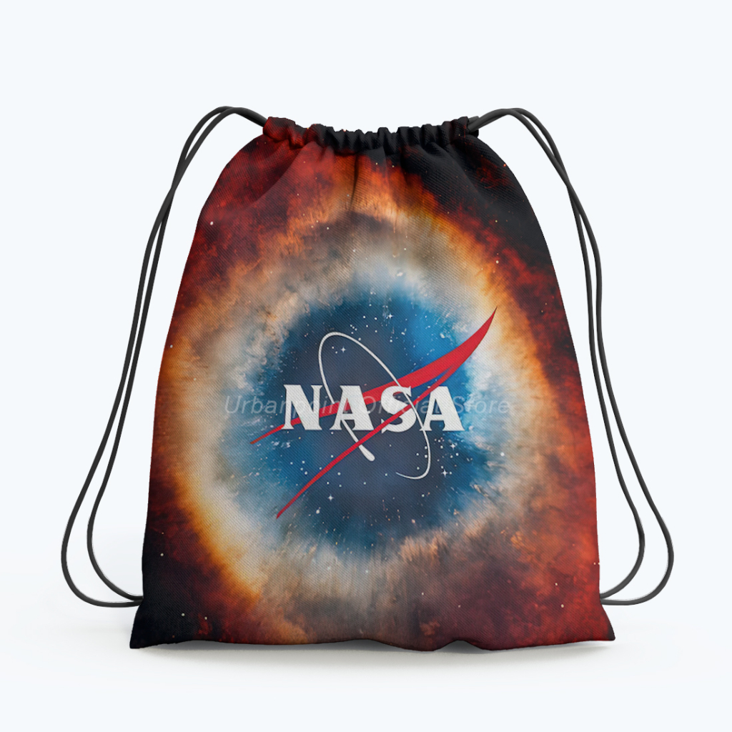Tas Serut Sekolah NASA Gymsack String Bag Pria Wanita Multifungsi