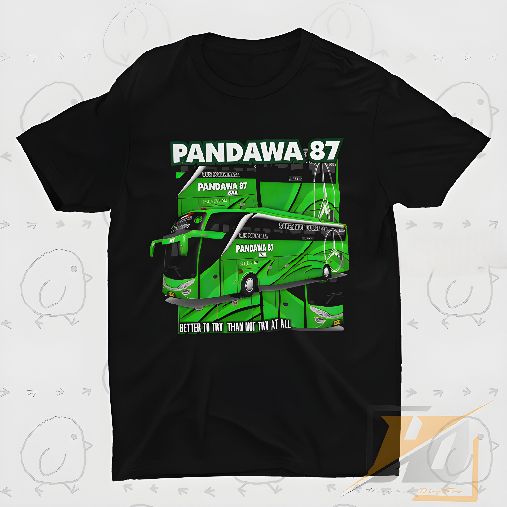 KAOS ANAK BISMANIA TUNGGAL JAYA PANDAWA 87 - BAJU ATASAN ANAK GAMBAR BUS MANIA