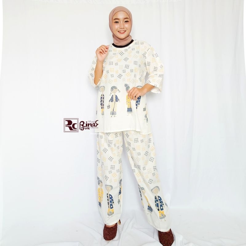 Setelan Celana Batik Cimory Mbok Jamu/setelan mbok jamu