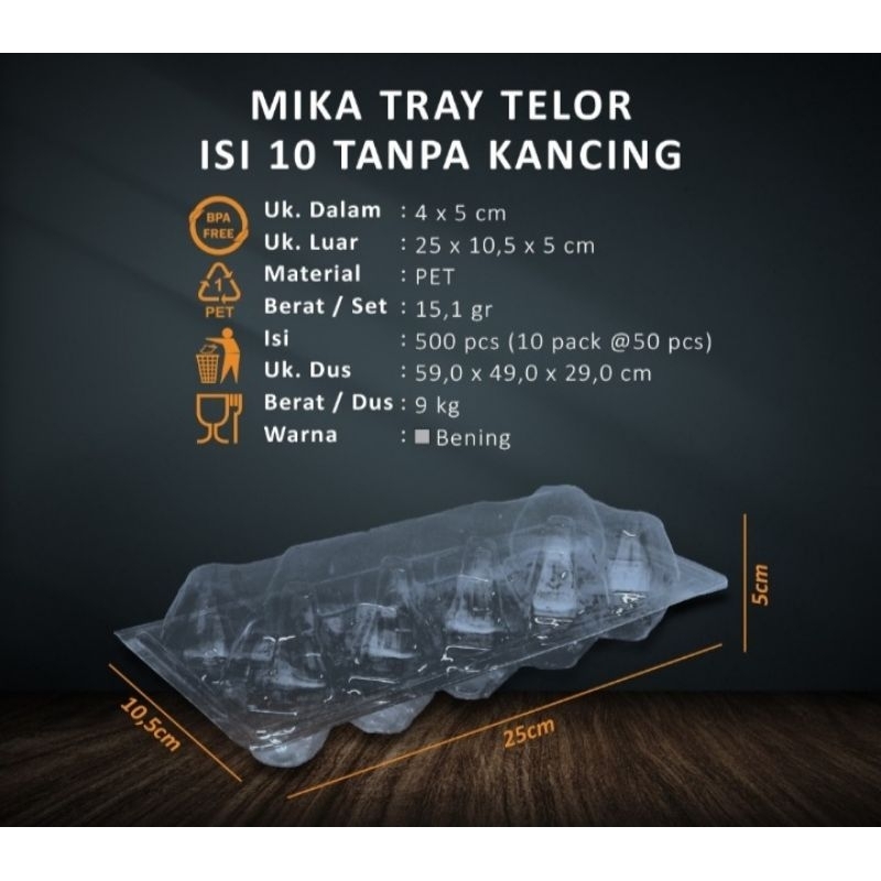 mika telur isi 10