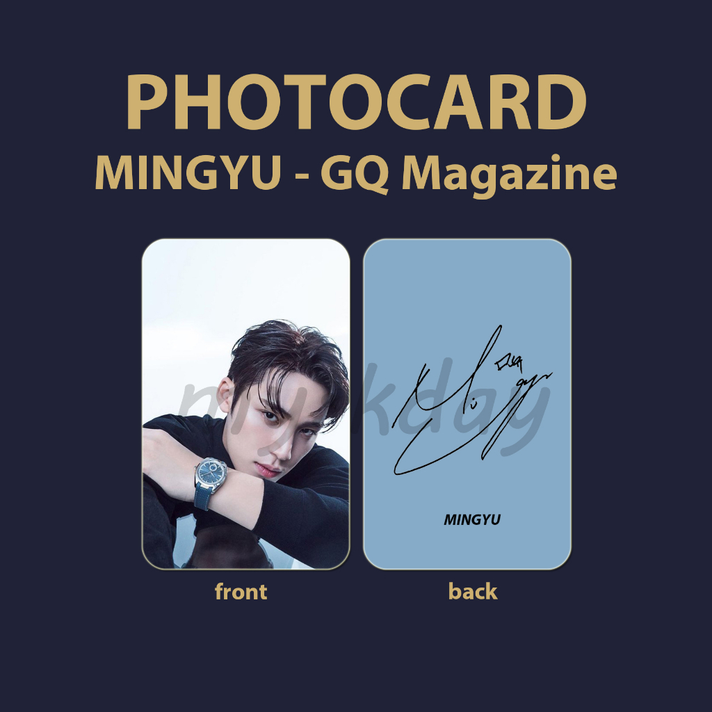 PC-0772, Unofficial Photocard Mingyu Seventeen17 G-Q 2 sisi
