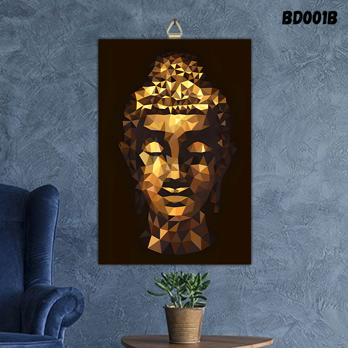 HIASAN DINDING BUDDHA SAKYAMUNI / PAJANGAN DEKORASI DINDING BUDDHA / LUKISAN BUDDHA BD002D