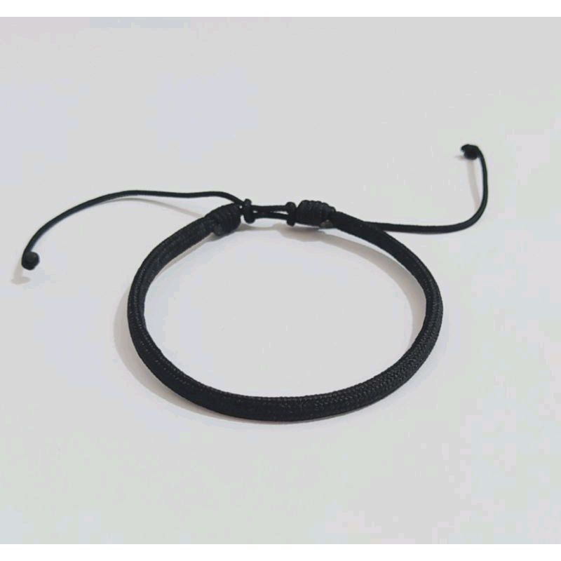 Gelang Etnik Tali Hitam Polos 3,5mm