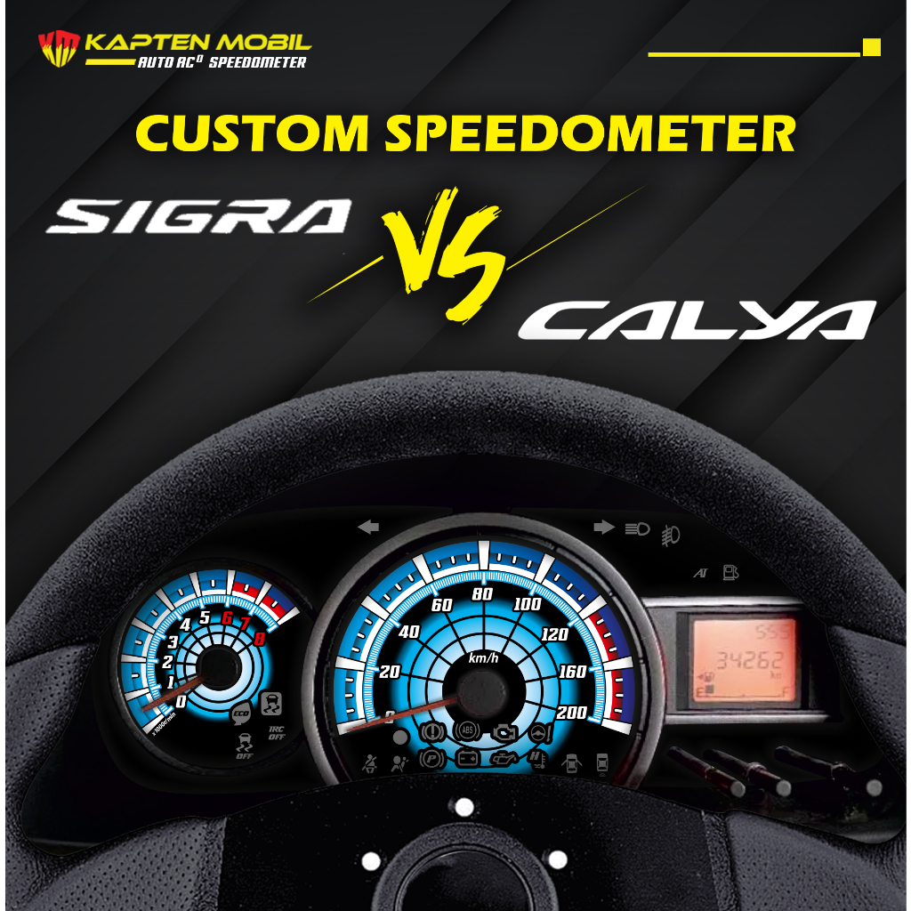 Custom Panel Speedometer Mobil Calya Sigra