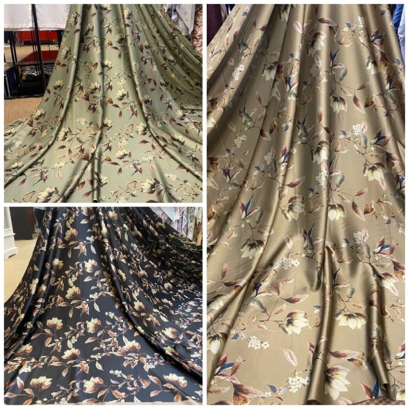 BAHAN KAIN ARMANI SILK PRINT/ARM SILK MOTIF/ARMAN SAGE PRINT