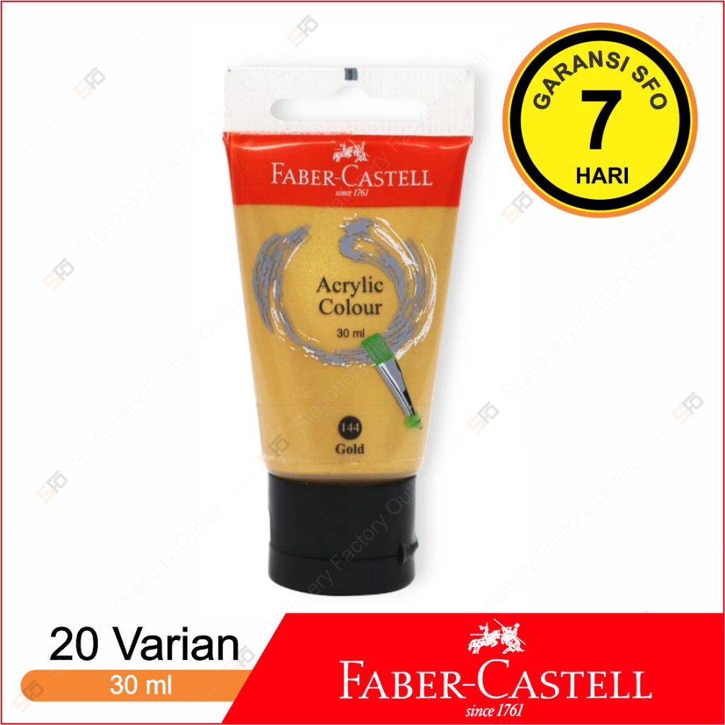

Cat Acrylic Faber Castell Glitter Metallic Pearl 30ml - Satuan - SFO Semarang Official