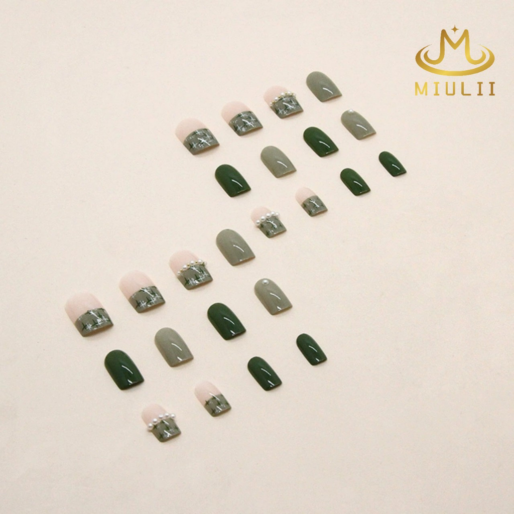 MIULII / KUKU PALSU A0750  / 24PCS / 3D / NAIL ART / PREMIUM / CUTE / FREE LEM JELLY / KUTEK