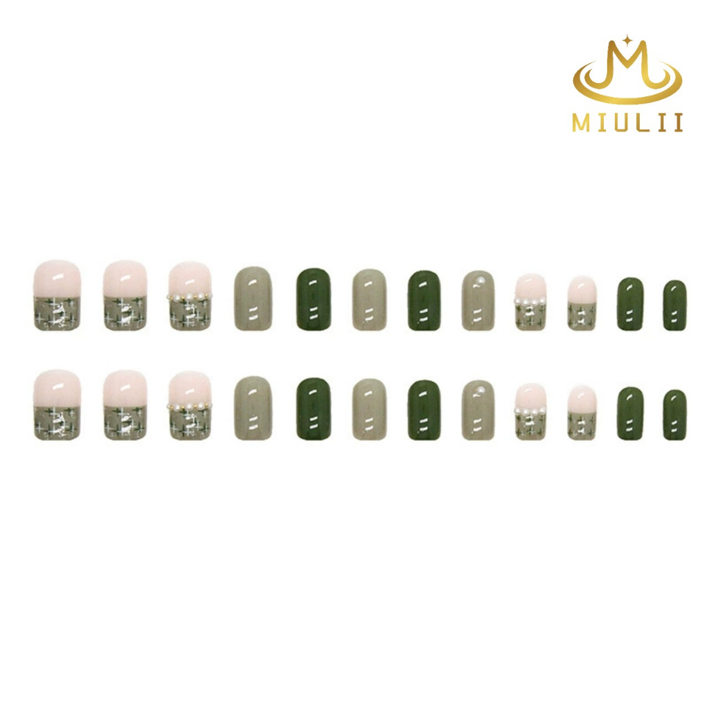 MIULII / KUKU PALSU A0750  / 24PCS / 3D / NAIL ART / PREMIUM / CUTE / FREE LEM JELLY / KUTEK