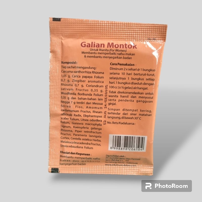 GALIAN MONTOK HERBAL JAMU SIDOMUNCUL UNTUK WANITA