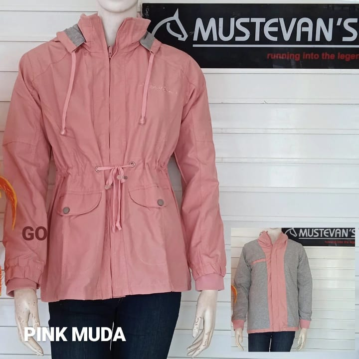 gof JAKET MUSTEVANS PARKA PARASUT jaket wanita jaket cewek berkualitas bagus !!!