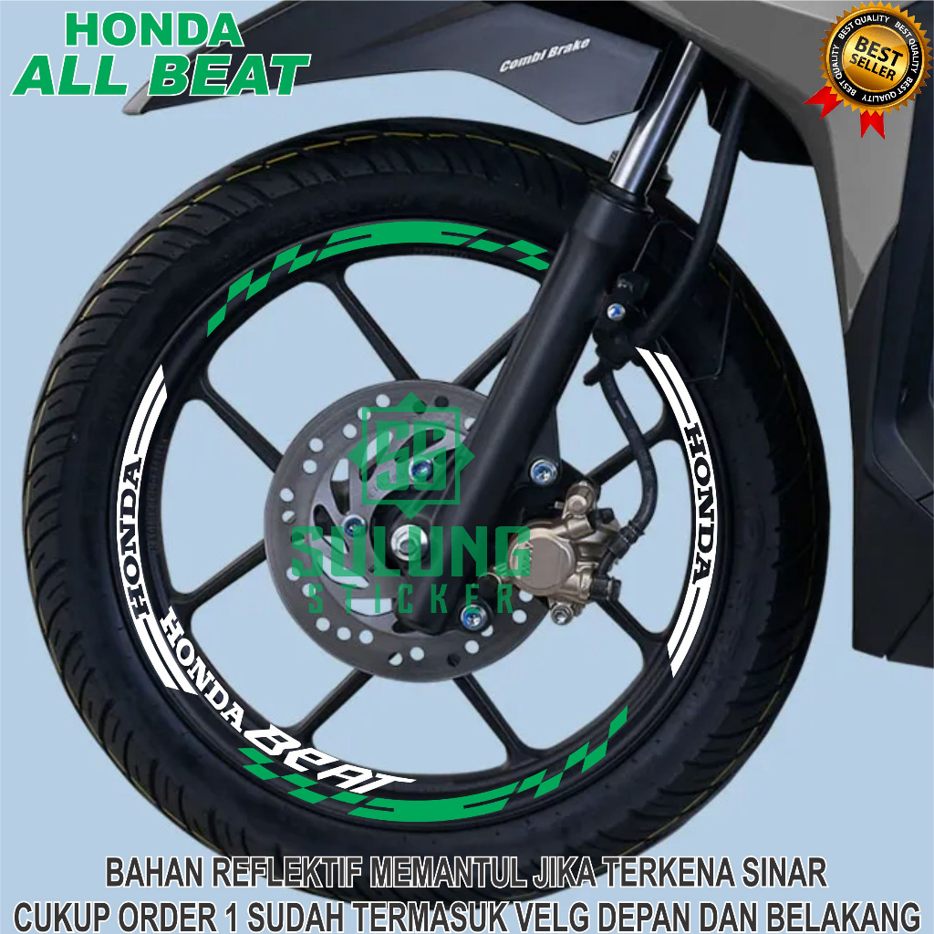 Stiker Variasi Velg Motor Honda All Beat Cutting Sticker Pelk