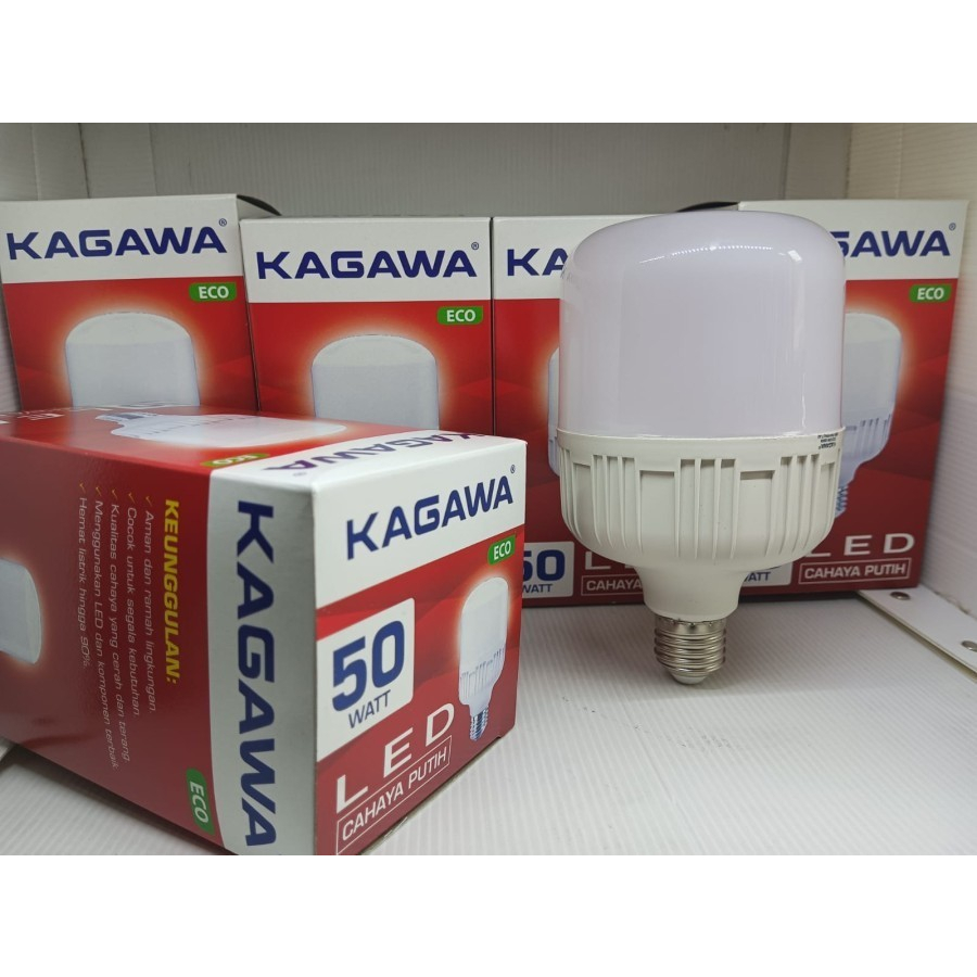 Lampu LED KAGAWA ECO Capsule 40W 50W 60W Bohlam LED Cahaya Putih