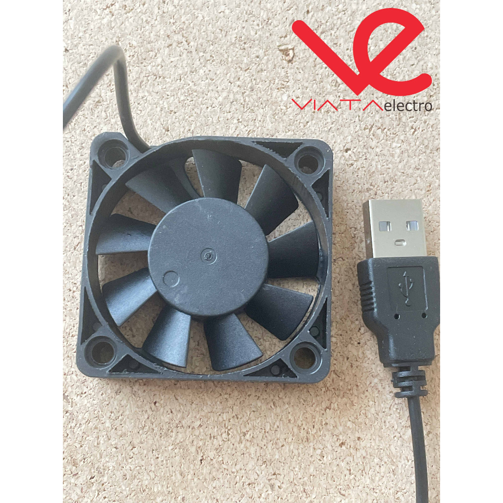 FAN DC 5V 5cm + USB KIPAS DC 5x5cm USB BRUSHLESS KIPAS PENDINGIN COOLING EXHAUST 5cm 50mm FAN TEBAL 5 x 5cm 0.10A