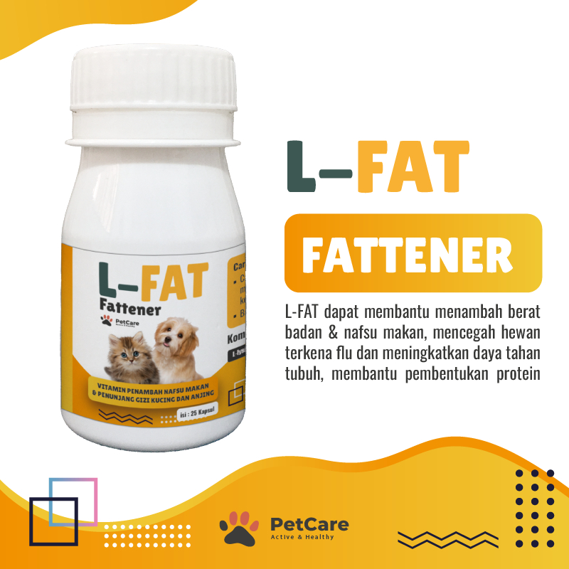 VITAMIN KUCING L FAT FATTENER 25 KAP PREMIUM FOR CAT