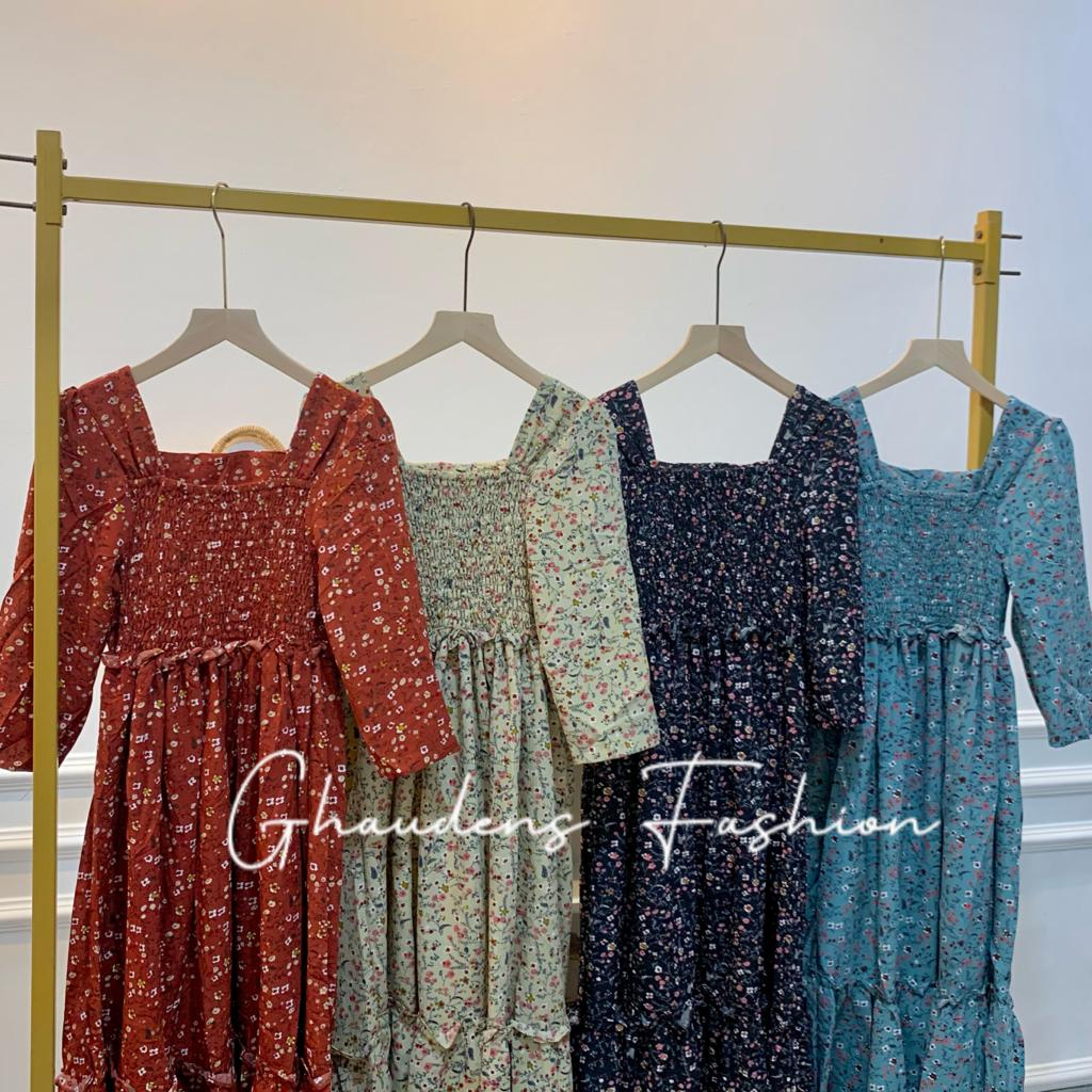 Ghaudens - Long Dress Coral Flow Ruffle 3011-29/30