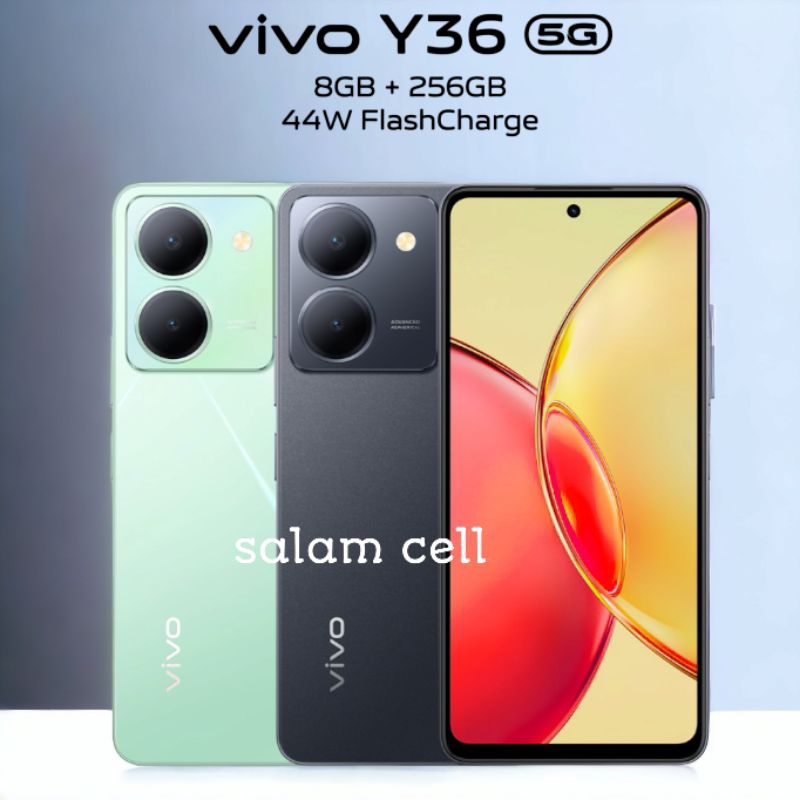 Vivo Y36 5G RAM 8+8/256GB 44W FlashCharge+5000mAh, NFC Garansi Resmi