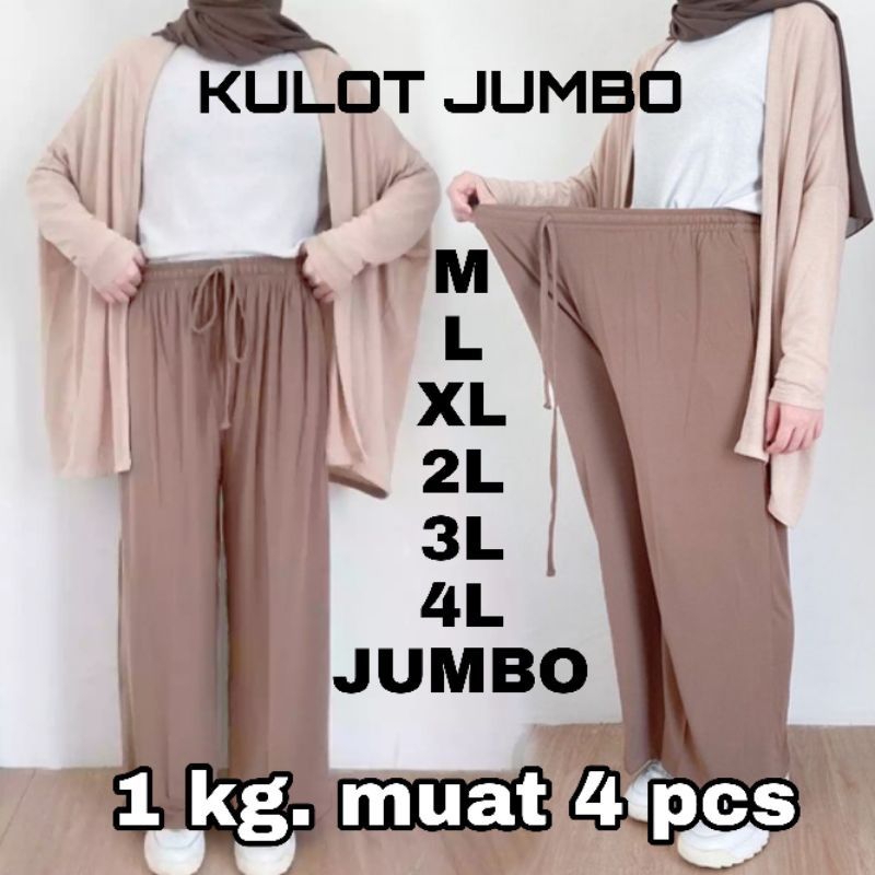 CELANA KULOT WANITA KULOT JUMBO KULOT ADEM KULOT KEKINIAN KAIN MUSKREP Celana panjang wanita