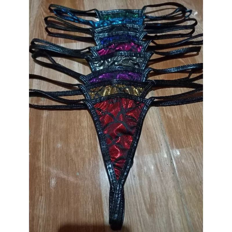 9 colours G String wanita blink blink motif sisik celana dalam girl semi transparant