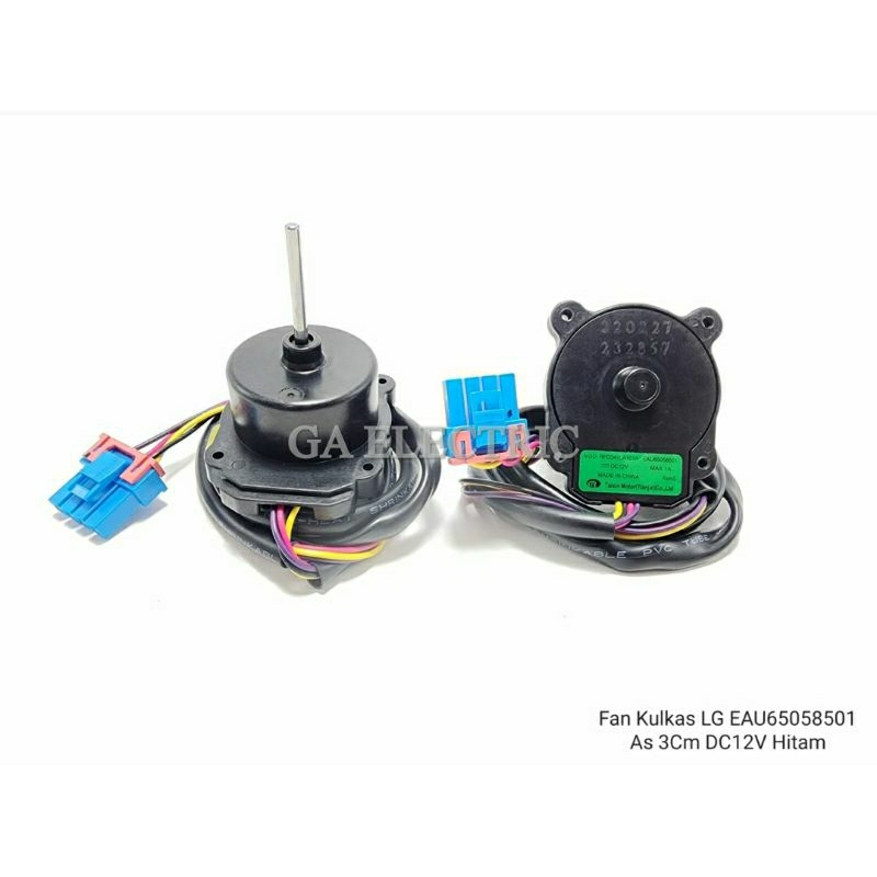 MOTOR FAN KULKAS LG EAU65058501 DC12V AS 3CM HITAM