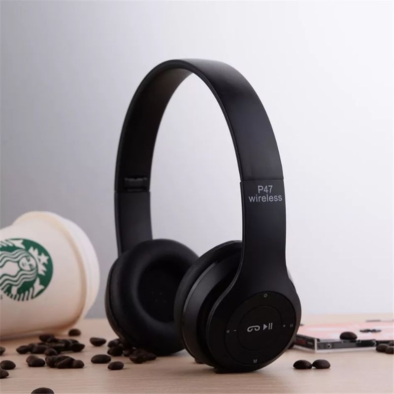 HF BANDO P47 EARPHONE HEADSET BLUETOOTH SUARA BASS WIRELESS