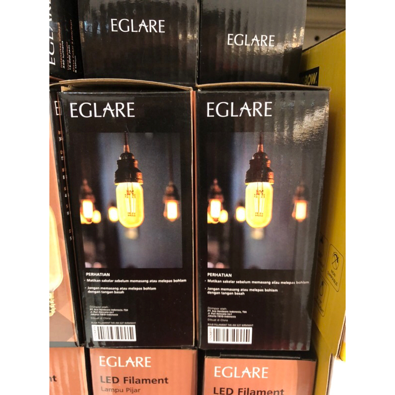 KRISBOW EGLARE BOHLAM LAMPU LED FILLAMEN TUBULAR 4W E-27/ACE BULB FILLAMENT TUBULAR 4W/ACE BOHLAM LAMPU BERGARANSI/ACE LAMPU KAFE/ACE LAMPU BOHLAM LED VINTAGE