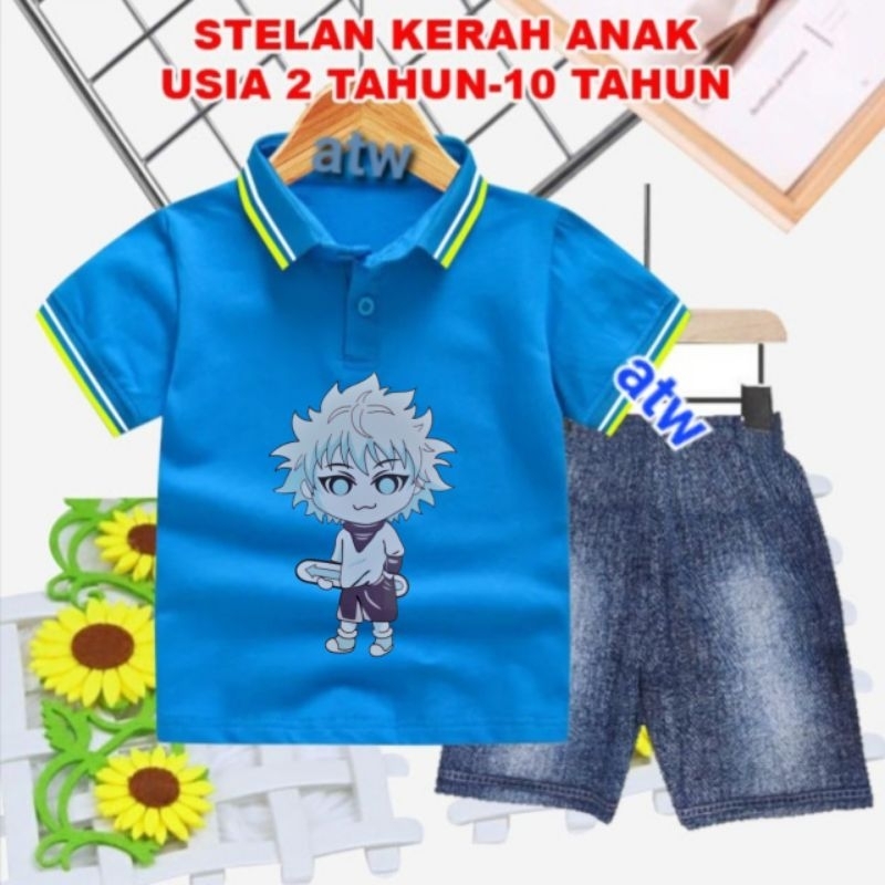 STELAN WANGKY ANAK/CELANA SEMI JEANS USIA 2 THN-3 THN (KILLUA PANAH)