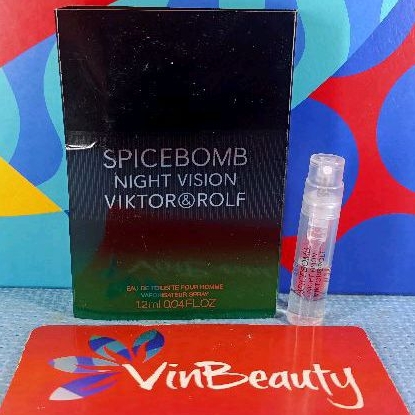 Vial Parfum OriginaL Spicebomb Night Vision EDT 1.2 ml For Men Murah